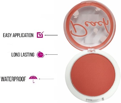 MYEONG Blush Makeup Natural Cheek Well Pigmented Peach Blush Powder High Quality blusher(PUNCH PINK)