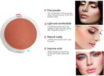 MYEONG Blush Matte Makeup Lightweight Face Blusher Natural Rouge Cheek Blusher Peach(ORANGE)