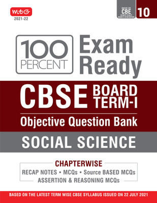 Class 10-100 Percent Exam Ready Cbse Board Term 1 Objective Question Bank Social Science LATEST Edition(English, Paperback, Mtg Editorial Board)