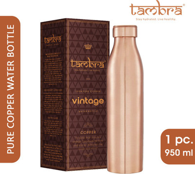 Tambra 950 ml Copper Bottle(Pack of 1, Copper)
