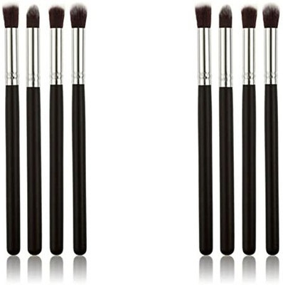 Bingeable 4 Pieces Professional Makeup Brushes Set Soft Synthetic Multi Purpose Makeup Brushes Set (PACK OF 2) (Black\Multi Color)(Pack of 4)