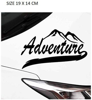 BikerZZZcluB Sticker & Decal for Car & Bike(Black)