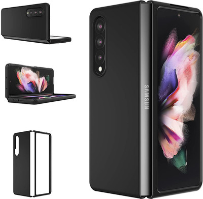 CASE CREATION Back Cover for Samsung Galaxy Z Fold 3 Ultra Slim Lightweight Hard Premium Matte Finish Original Luxury Case(Black, Hard Case, Pack of: 1)