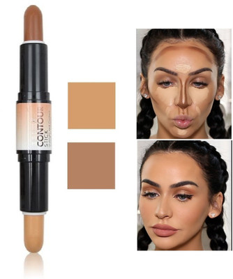 NADJA 2 IN 1 3D HIGHLIGHT AND CONTOUR STICK FOR PROFESSIONAL LOOK COMBO STICKS  Concealer(cream, DEEP, 8 ml)