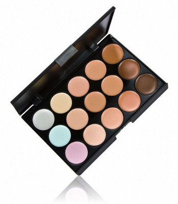 Emijun Concealer Base Palette 15 In 1 Cream Kit  Concealer(MULTI COLOR, 22 g)