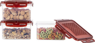 POLYSET Plastic Utility Container  - 1340 ml(Pack of 3, Brown)