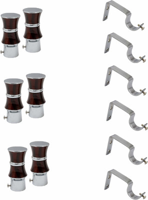 Rab Brown, Silver Rod Rail Bracket(Pack of 6)