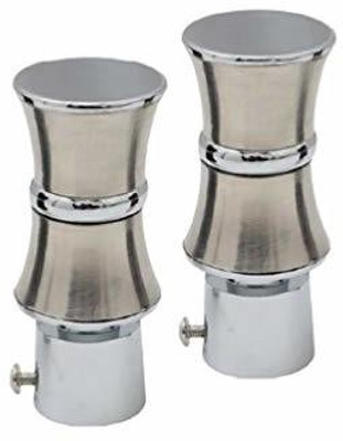 Rab Beige, Silver Rod Rail Bracket(Pack of 2)