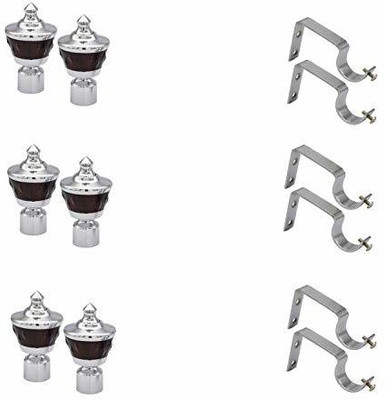 Rab Brown, Silver Rod Rail Bracket(Pack of 6)