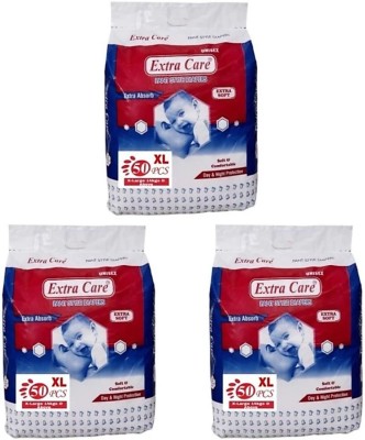 Extra Care Standard- XL-(50 Pieces) (Pack of 3) XL-(150 Pieces) - XL(150 Pieces)