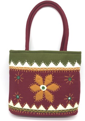 SriShopify Handicrafts Women Maroon Handbag