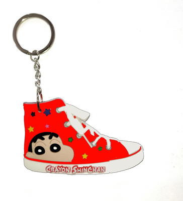Shopuspro Shinchan Shoes Rubber Fabric Keychain and Keyrings Key Chain