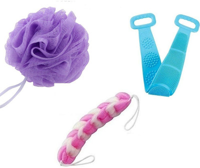 Kaizen Enterprises Loofah(Pack of 3, Multicolor)