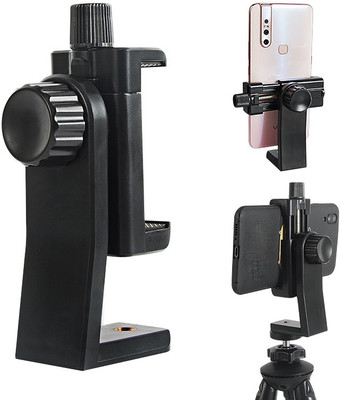 POZUB High Quality PZB-MHC87 Heavy duty Mobile Clip Stand Tripod Mount Adapter| Tripod Mobile Holder|Tripod Phone Mount Camera Tripod Stand Adapter Mobile Phone Clip Bracket Holder Mount Tripod Monopod Stand Universal 1/4 Screw Hole Smartphone Tripod, Tripod Bracket, Tripod Kit Clip 360 Degree Rotat