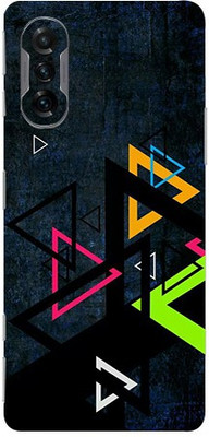 BUGGU Xiaomi POCO F3 GT, poco f3 gt Mobile Skin(Ultra Super Color Triangles Skin With High Matte Finish., Mobile Skin (Back+Side+Camera))
