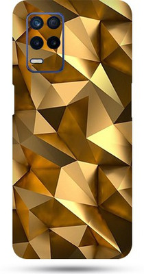 OggyBaba realme 8s Mobile Skin(Golden Polygon Skin Matte Finish)