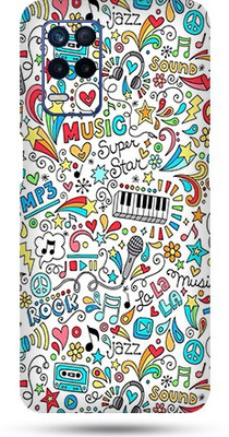 OggyBaba realme 8s Mobile Skin(Music Graffitis Skin Matte Finish)