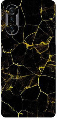 BUGGU Xiaomi POCO F3 GT, poco f3 gt Mobile Skin(Ultra Super Black Abstract Skin With High Matte Finish., Mobile Skin (Back+Side+Camera))