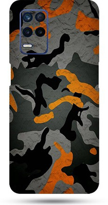OggyBaba realme 8s Mobile Skin(Military Orange Camouflage Skin Matte Finish)