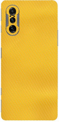 BUGGU Xiaomi POCO F3 GT, poco f3 gt Mobile Skin(Ultra Super Yellow Carbon Fiber Skin With High Mattte Finish.)