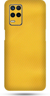 OggyBaba realme 8s Mobile Skin(Lemon Yellow Carbon Fibre Skin Matte Finish)