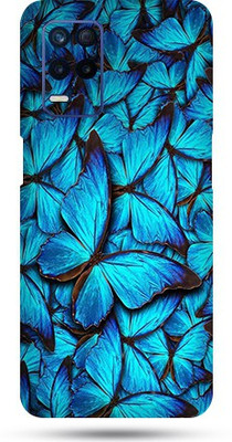 OggyBaba realme 8s Mobile Skin(Sky Blue Butterfly Skin Matte Finish)