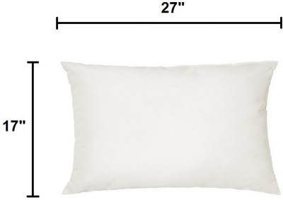 HFI Polyester Fibre Solid Sleeping Pillow Pack of 1(White)