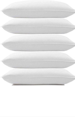 Ritika Microfibre Sleeping Pillow Pack of 5 Solid(White)