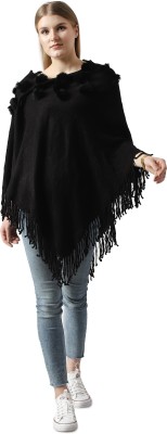 Hautemoda Wool Blend Poncho