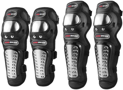 ALLEXTREME Pro Knee Pads Adults Motorbike Alloy Steel ATV Motocross Professional Elbow Knee Shin Armor Racing Protect Guard Pads Accessories Knee Guard, Elbow Guard XL Black, Silver(Pack of 4) ALLEXTREME Pro Knee Pads Adults Motorbike Alloy Steel ATV Motocross Professional Elbow Knee Shin Armor Racing Protect Guard Pads Accessories Knee Guard, Elbow Guard XL Black, Silver(Pack of 4)