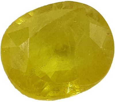 VISVESA Pukhraj, Guru, Ratti 5.20/Carats 4.73, Lab Certified Good Quality Bangkok Natural Yellow Sapphire Loose Gemstone. Stone Sapphire Ring