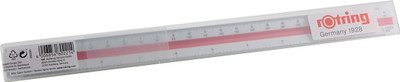 rotring Triangular Reduction Scale T2 -S0220561 Ruler(Set of 1, Silver)
