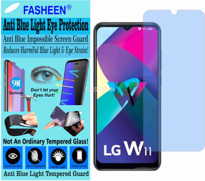 Fasheen Tempered Glass Guard for LG W31 (Impossible UV AntiBlue Light)(Pack of 1)