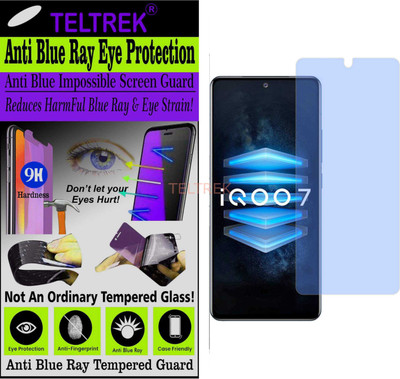 TELTREK Tempered Glass Guard for VIVO IQOO 7 (Impossible UV AntiBlue Light)(Pack of 1)