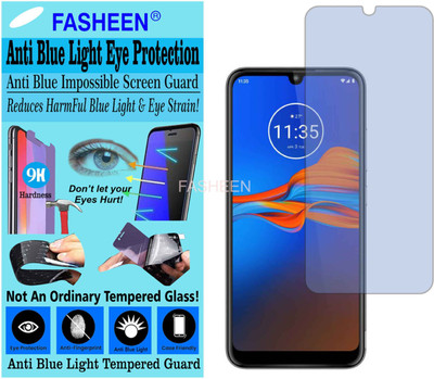 Fasheen Tempered Glass Guard for MOTO E6S (Impossible UV AntiBlue Light)(Pack of 1)