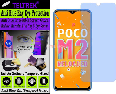TELTREK Tempered Glass Guard for XIAOMI POCO M2 RELOAD (Impossible UV AntiBlue Light)(Pack of 1)