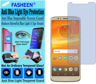 Fasheen Tempered Glass Guard for MOTOROLA MOTO E5 PLUS (Impossible UV AntiBlue Light)(Pack of 1)