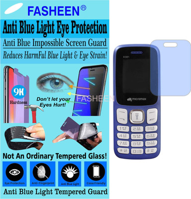 Fasheen Tempered Glass Guard for MICROMAX X381 (Impossible UV AntiBlue Light)(Pack of 1)