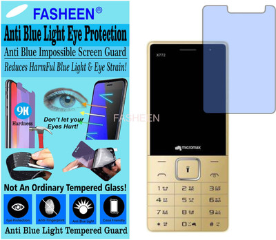 Fasheen Tempered Glass Guard for MICROMAX X 772 (Impossible UV AntiBlue Light)(Pack of 1)