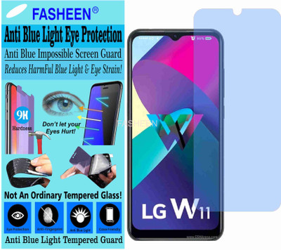 Fasheen Tempered Glass Guard for LG W11 (Impossible UV AntiBlue Light)(Pack of 1)