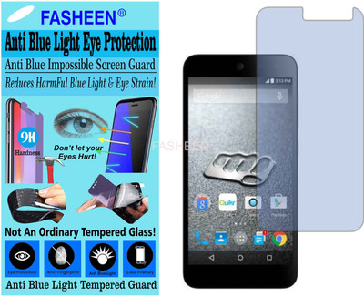 Fasheen Tempered Glass Guard for MICROMAX CANVAS NITRO 4G E455 (Impossible UV AntiBlue Light)(Pack of 1)