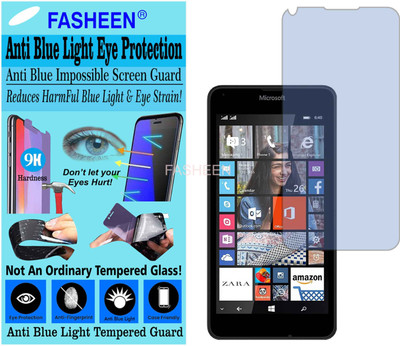 Fasheen Tempered Glass Guard for MICROSOFT LUMIA 640 (Impossible UV AntiBlue Light)(Pack of 1)