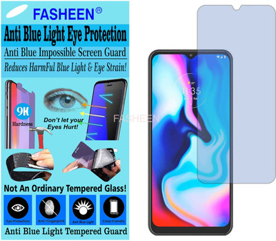 Fasheen Tempered Glass Guard for MOTO E7 PLUS (Impossible UV AntiBlue Light)(Pack of 1)