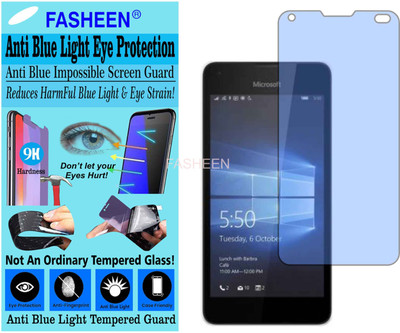 Fasheen Tempered Glass Guard for MICROSOFT LUMIA 550 (Impossible UV AntiBlue Light)(Pack of 1)