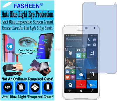 Fasheen Tempered Glass Guard for MICROSOFT LUMIA 650 (Impossible UV AntiBlue Light)(Pack of 1)