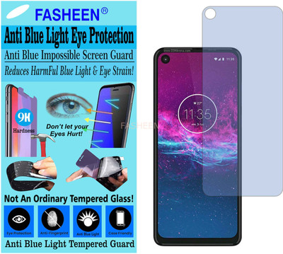 Fasheen Tempered Glass Guard for MOTOROLA MOTO ONE ACTION (Impossible UV AntiBlue Light)(Pack of 1)