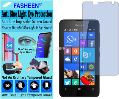 Fasheen Tempered Glass Guard for MICROSOFT LUMIA 430 (Impossible UV AntiBlue Light)(Pack of 1)