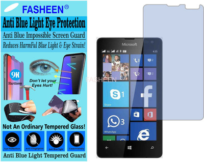 Fasheen Tempered Glass Guard for MICROSOFT LUMIA 435 (Impossible UV AntiBlue Light)(Pack of 1)