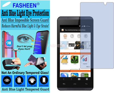Fasheen Tempered Glass Guard for MICROMAX A107 (CANVAS FIRE 4) (Impossible UV AntiBlue Light)(Pack of 1)