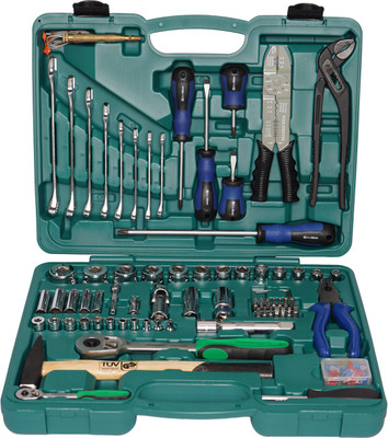 EASTMAN Socket and Bit Set, Chrome Vanadium Steel, Knurled Sockets, BMC Pack Of 100 Pcs Socket Set(Pack of 100)